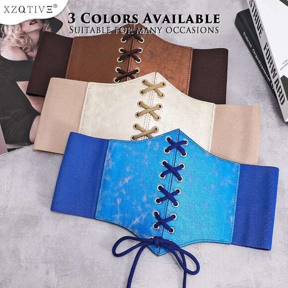 CORSET Belt for Women 07 Gold Tan main image 4